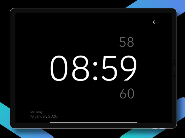 Big Clock - لقطة شاشة لأدوات الساعة على مدار الساعة