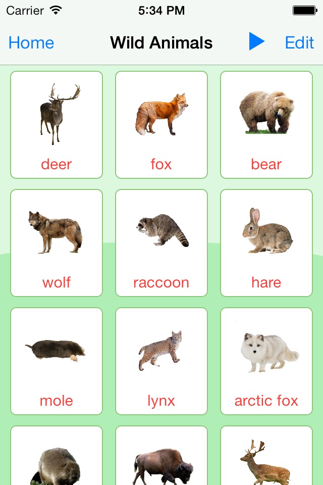 Animals Learning Cards screenshot 2