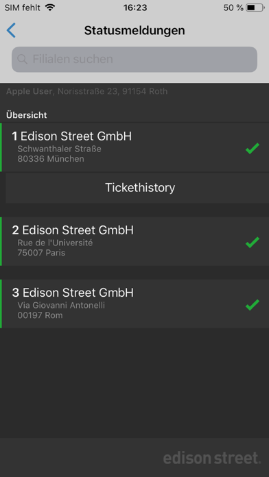 Warning & Analysis APP Screenshot
