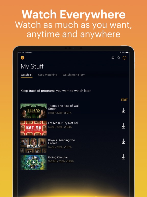 CuriosityStream iPad screenshot 5 - Entertainment app