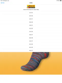 Socken Größentabellen iPad image 3