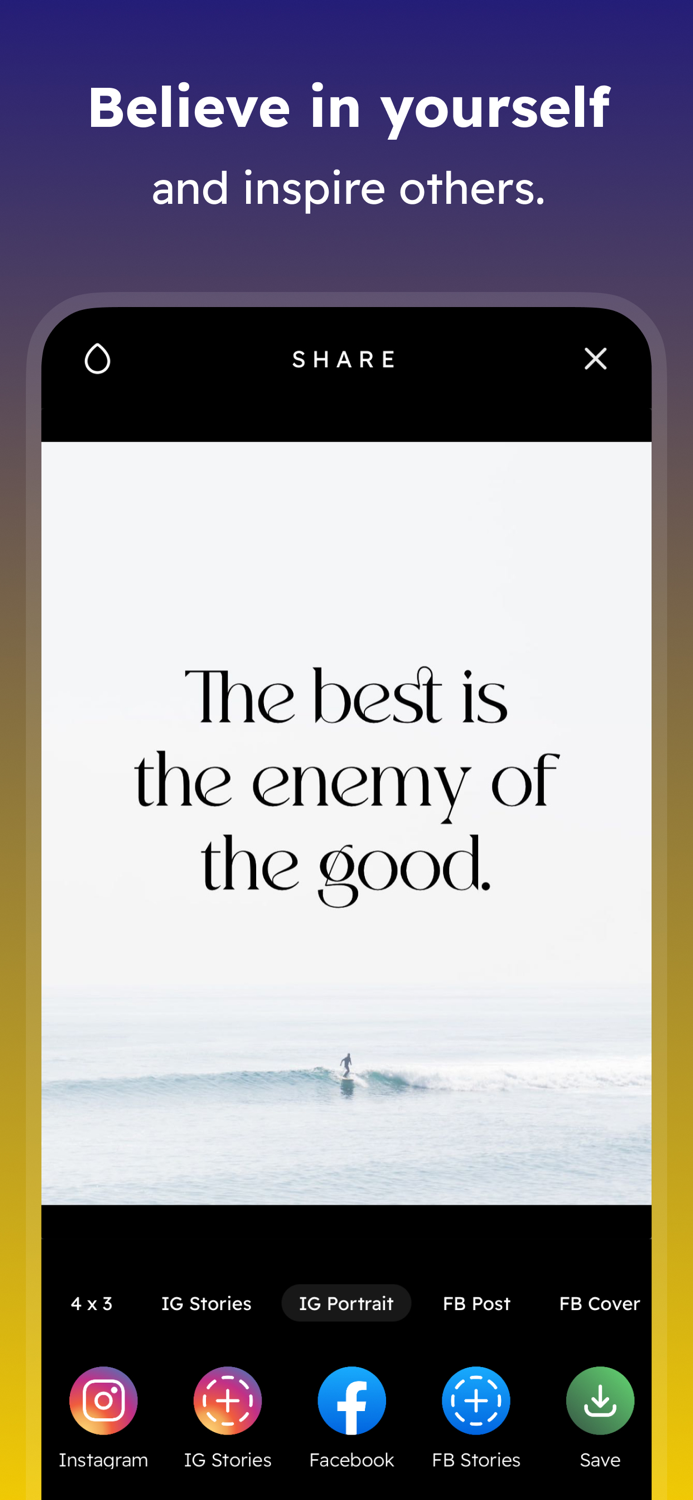 Inspire · Daily quotes