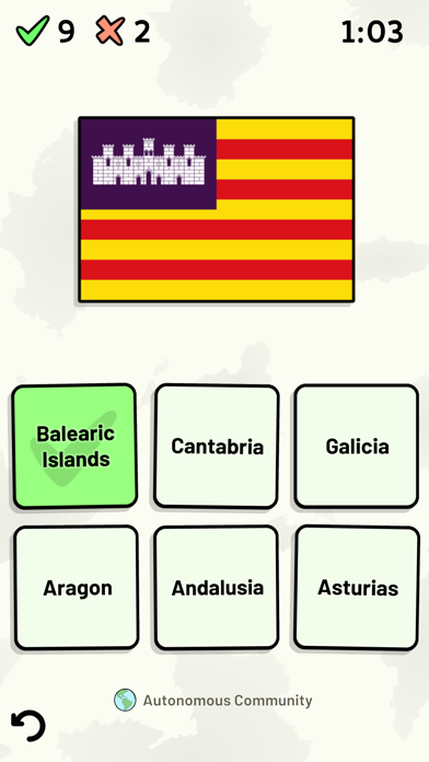 Screenshot #2 pour Communautés d'Espagne - Quiz