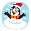 lovely funny penguin icon