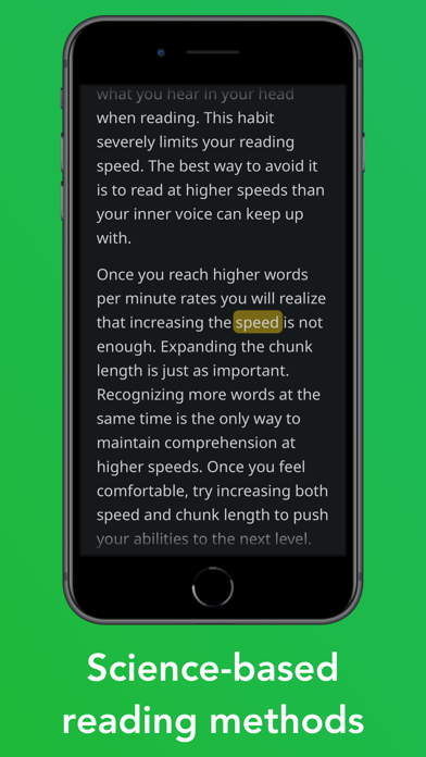 Outread: Speed Reading Screenshot