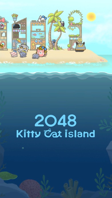 2048 Kitty Cat Island Screenshot