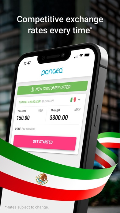 Pangea: Money Transfer Abroad Screenshot