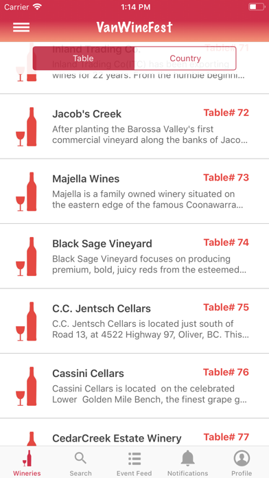 VanWineFest Screenshot