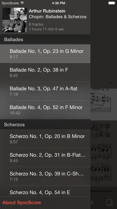 Chopin Ballades & Scherzos Screenshot