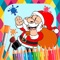 Icon Christmas paint coloring book