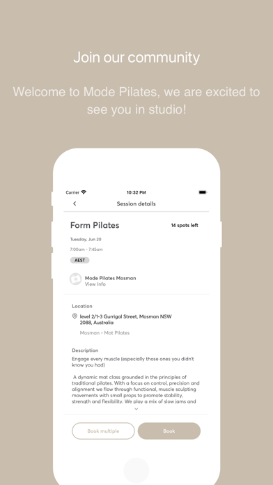 Mode Pilates Screenshot