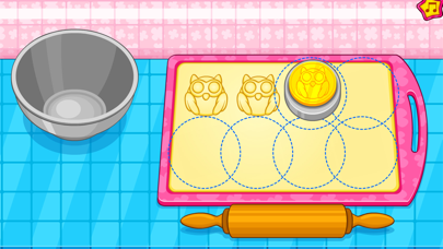 Cooking owl cookies game Screenshot