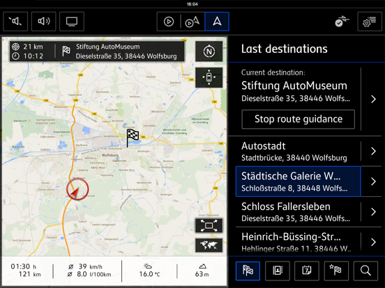 Volkswagen Media Control iPad app afbeelding 3