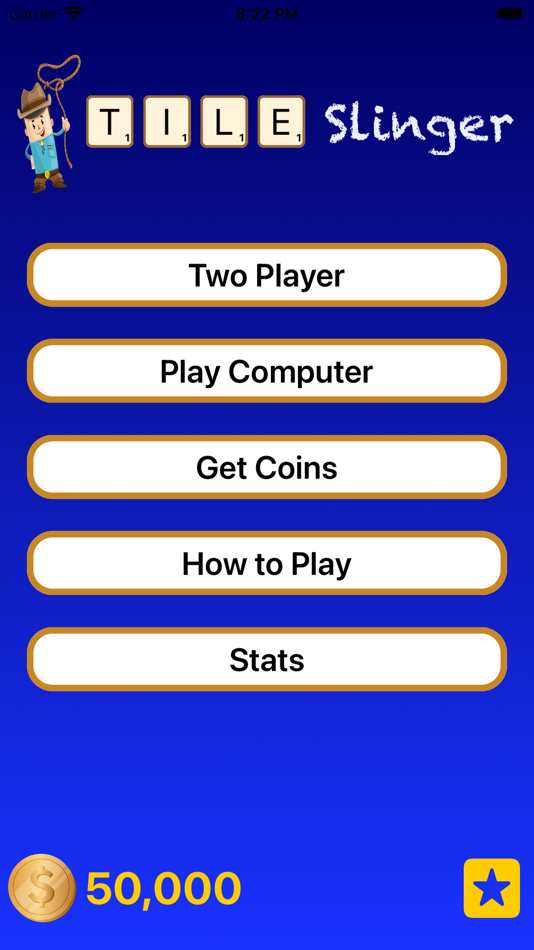 #5. Tile Slinger Word Tile Game (iOS) 来自: Blue Water Apps, LLC