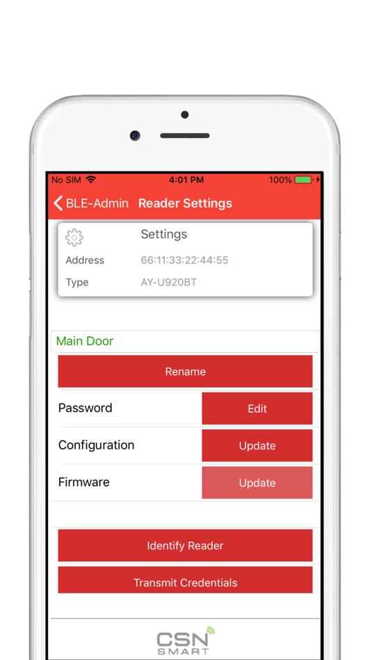 #4. BLE ID Admin (iOS) Podle: Synerion Systems LTD.