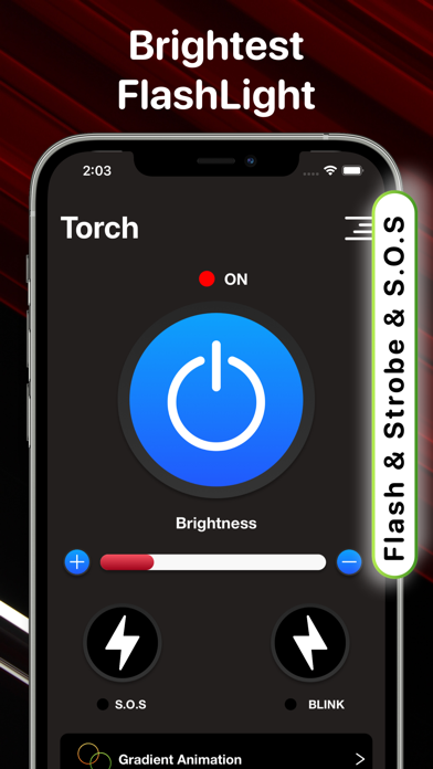 Screenshot #3 pour FlashLight -Torch Light Widget