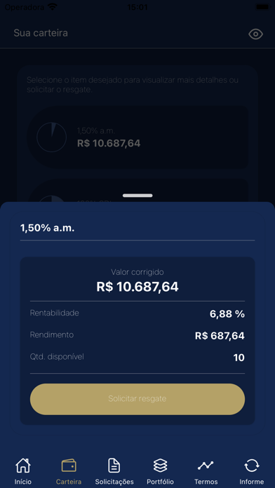 Finanblue LiveWork Investidor Screenshot