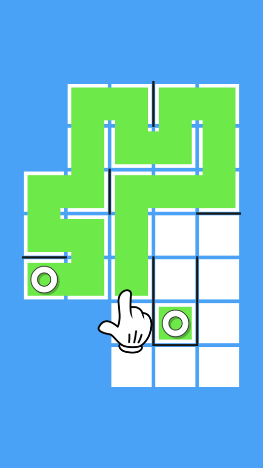 #4. Fill One Line - Logic Puzzles (iOS) By: HECTOR GAUCHIA SAFONT