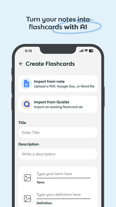 Knowt: AI Flashcards & Notes Screenshot