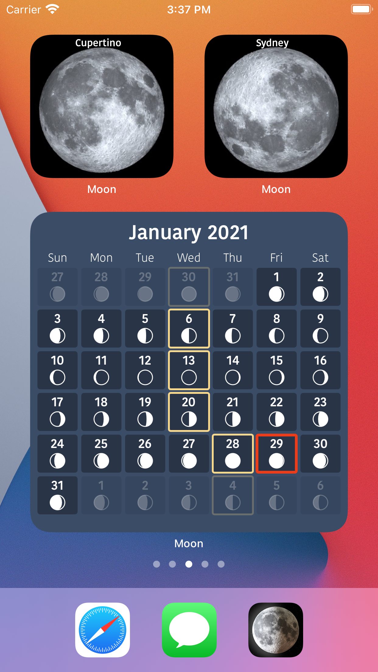 Moon Phases and Lunar Calendar screenshot 5