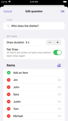 Game screenshot Whosnext - The fair draw hack