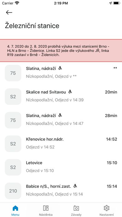 Bílovice n S. v mobilu Screenshot
