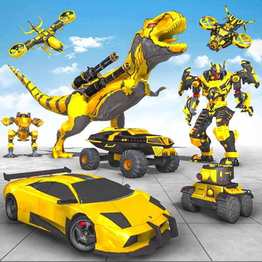 Dino War Robot Car Battle Icon
