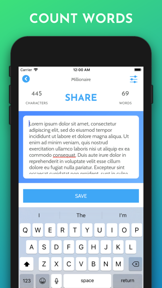 Word Counter & Notes screenshot