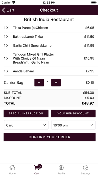British India Restaurant Screenshot