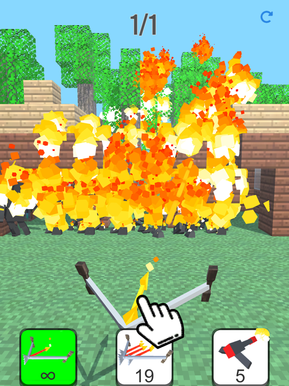 Screenshot #4 for Burn it Down! 3D Pixel Game