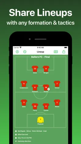 Game screenshot FootyTeam - Soccer Lineup mod apk