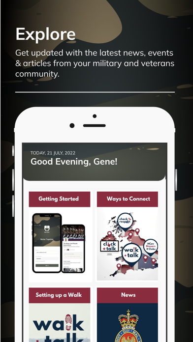 Military App Screenshot