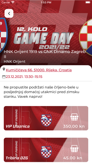 HNK Orijent Screenshot