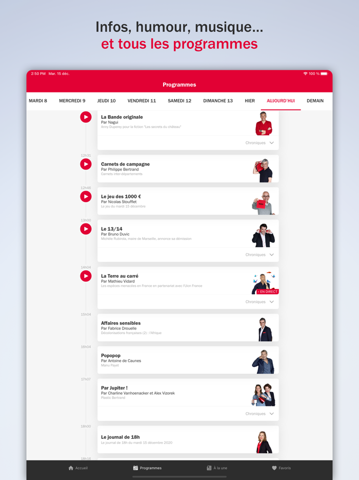 France Inter - radio actus