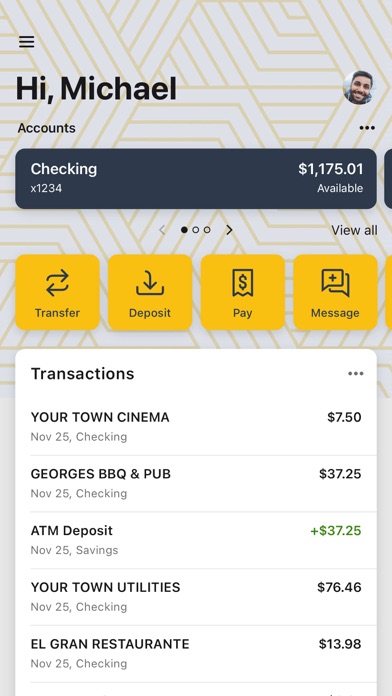 First Bank IA Digital Banking Screenshot