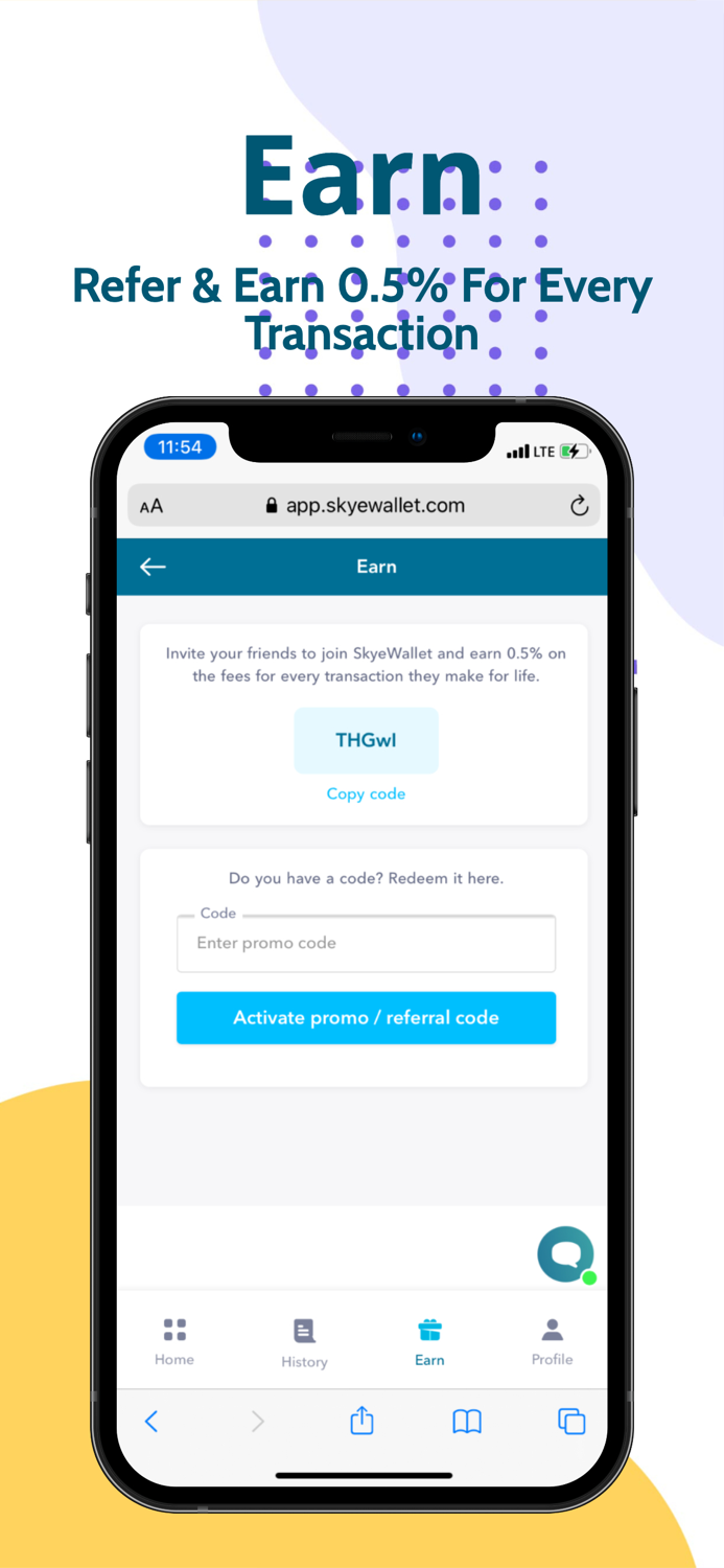 Skye Wallet Buy and Sell Crypto