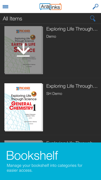 ARALinks eReader Screenshot