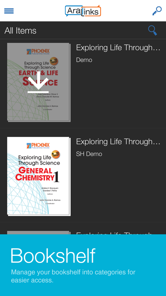 #1. ARALinks eReader (iOS) Podle: PPH Digital Media Production, Inc.