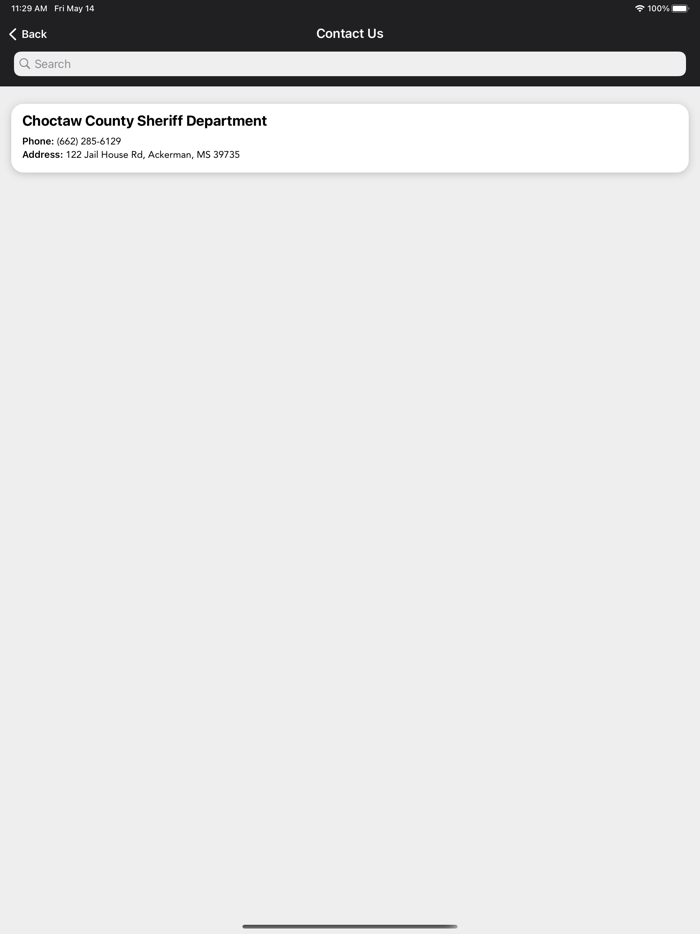 Choctaw County Sheriff MS