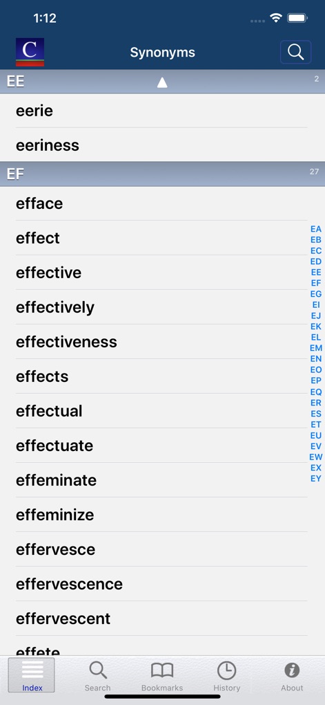 Companion Synonyms - Reference App | MWM