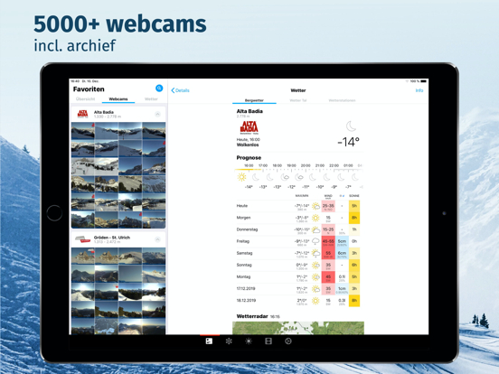 bergfex: ski, sneeuw & weer iPad app afbeelding 3