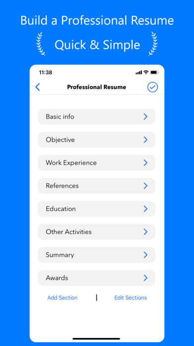 Resume Builder⁺ Screenshot