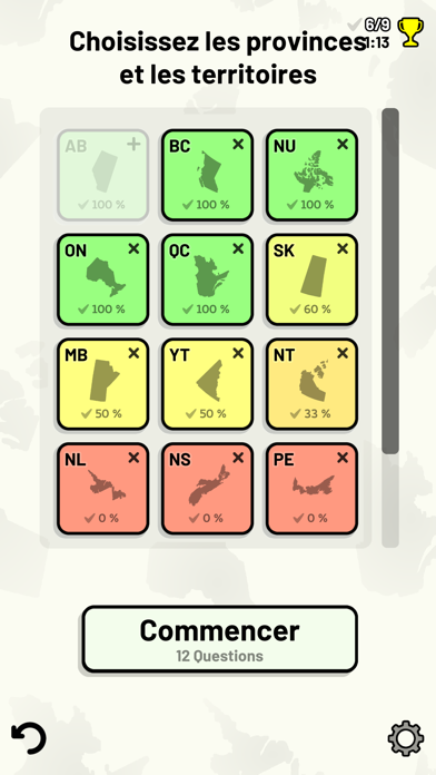 Screenshot #3 pour Quiz des Provinces du Canada