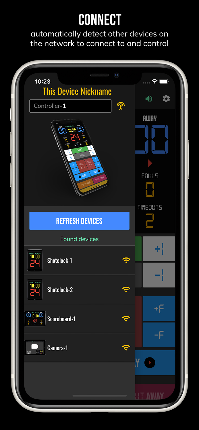 BT Basketball Controller