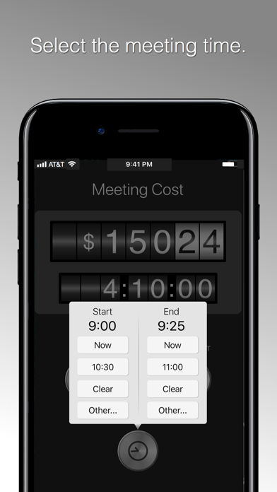 Meeting Cost Meter Screenshot