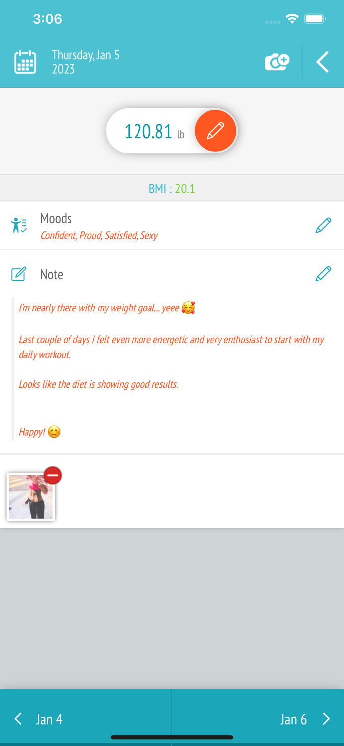 Weight loss tracker - BMI