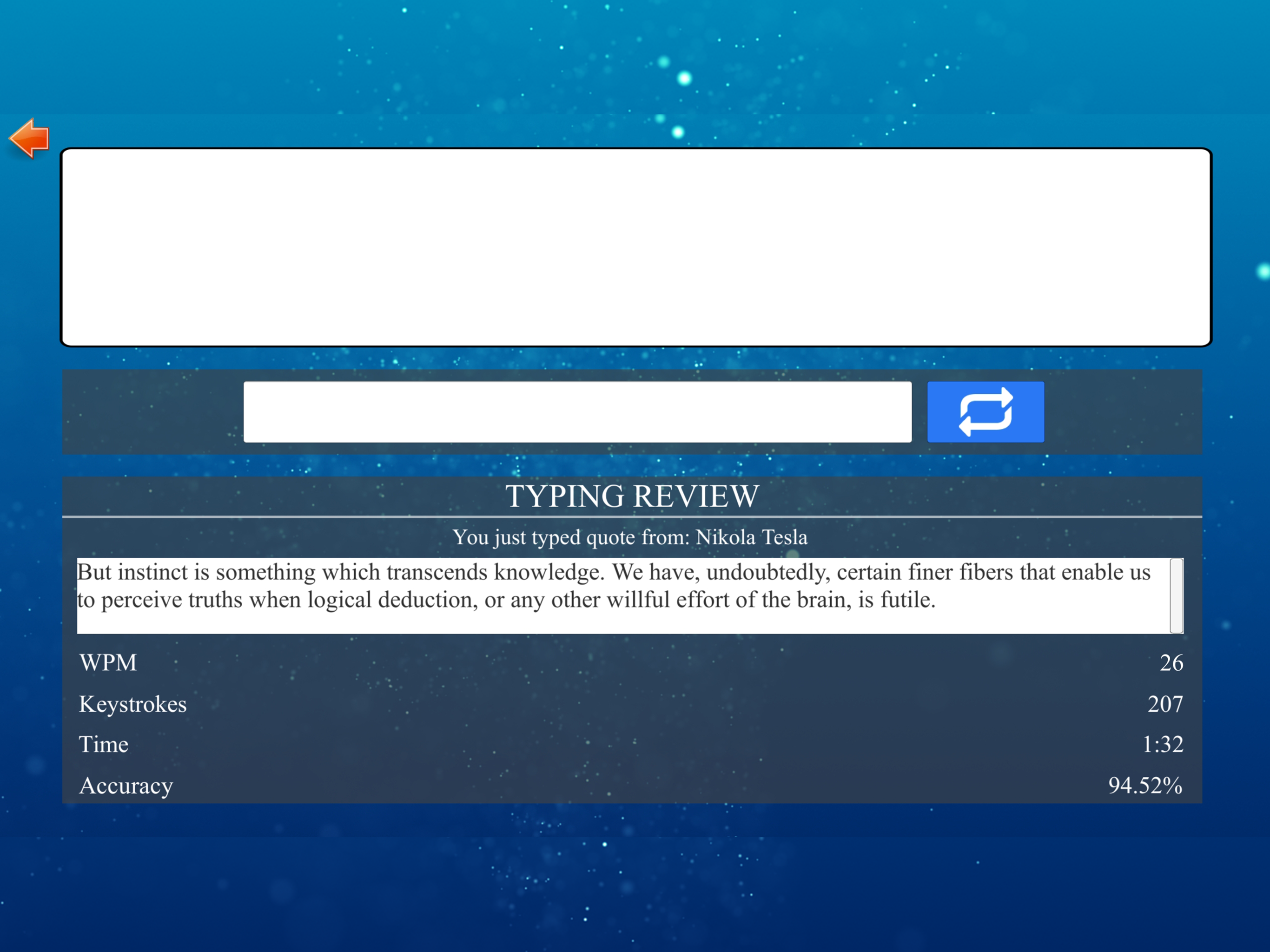 Typing Test - fast type (WPM)