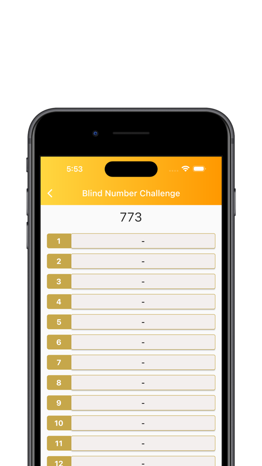 #3. Blind Number Challenge (iOS) 由: Batuhan Tarhanacioglu