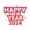 New Year 2024 Wishes Stickers delete, cancel