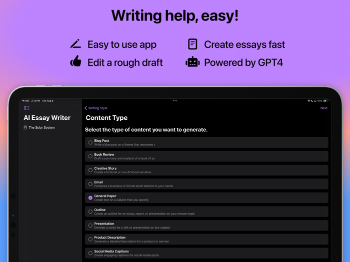 AI Essay Writer Pro